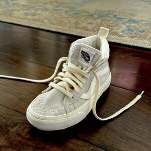 Vans high top shoes, gray